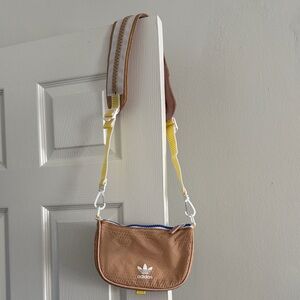 Adidas Originals Tan and Yellow crossbody or belt bag